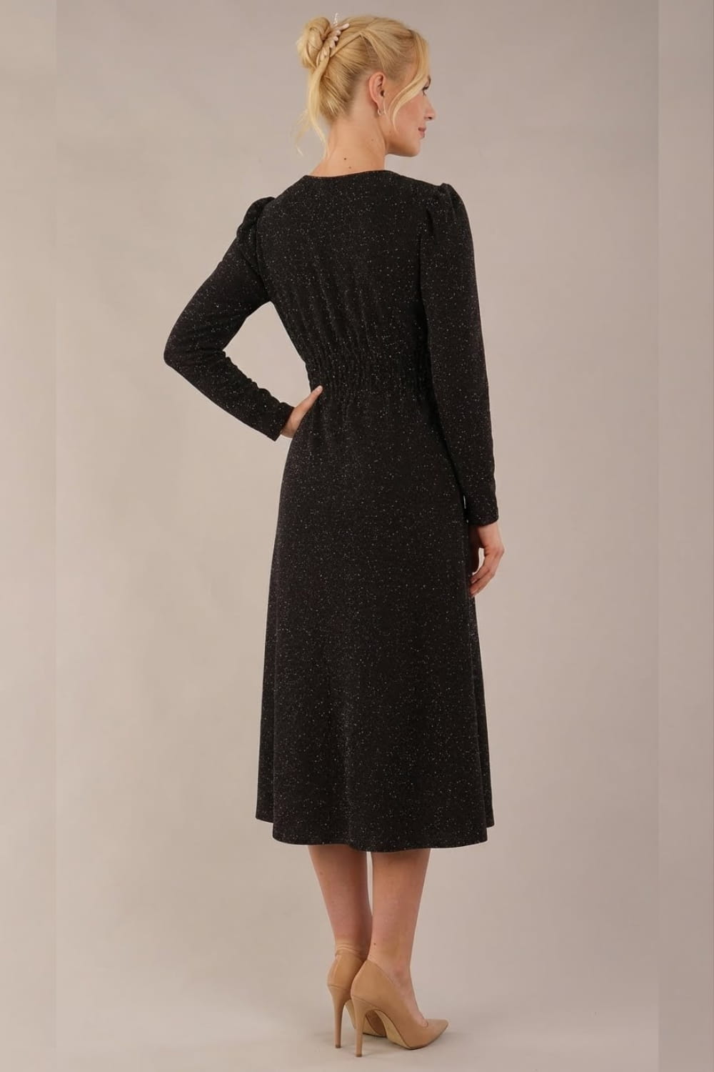 Calvert Sparkle Wrap V-Neck Dress – Diva Catwalk, image 12