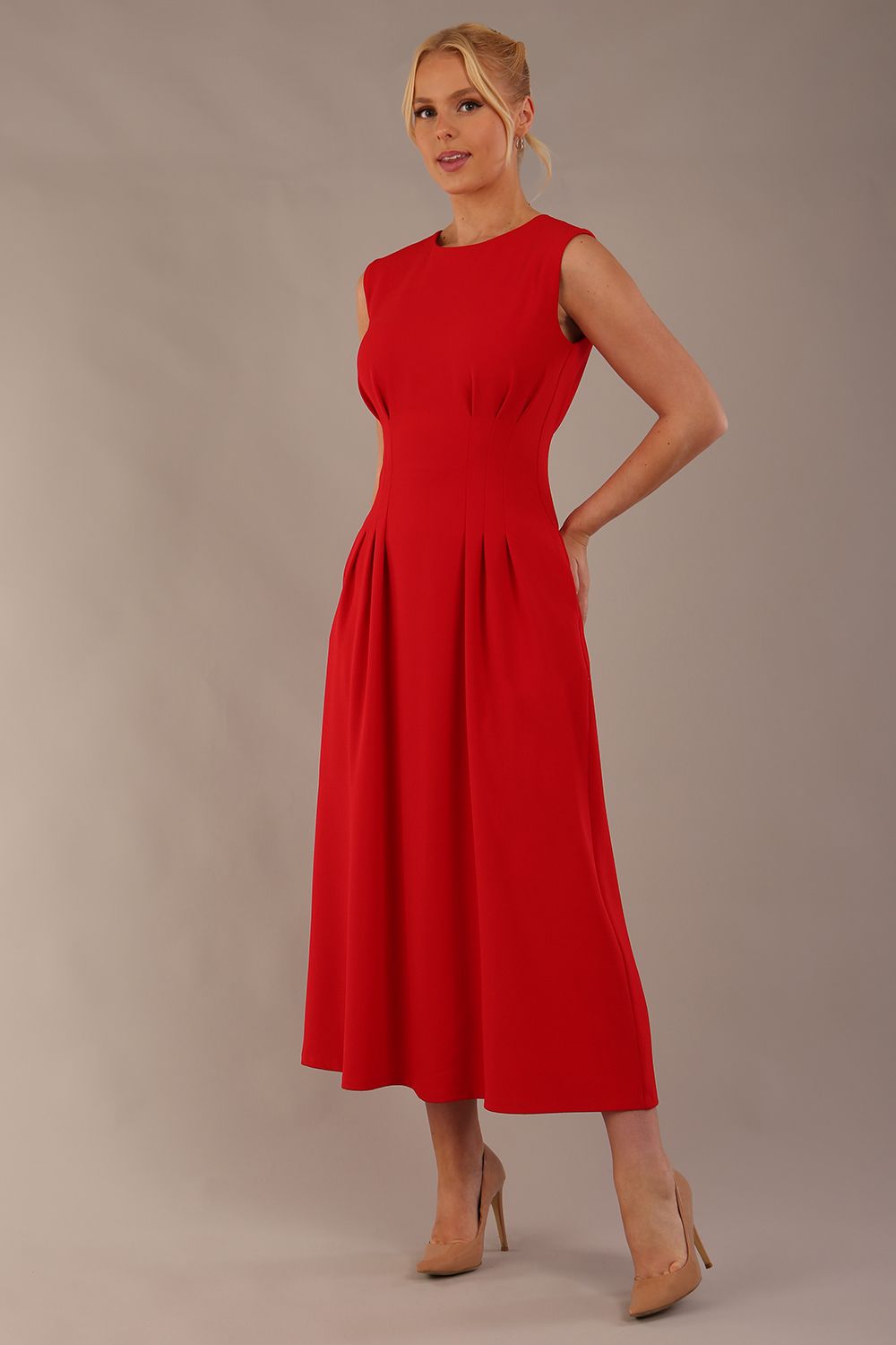 Cleo Pleated Midaxi Dress – Diva Catwalk, image 16