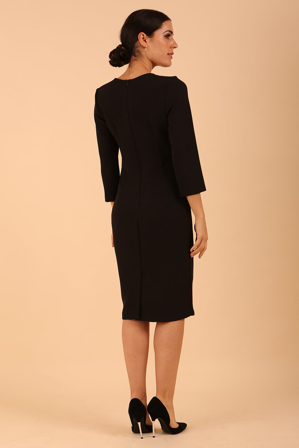 Elsinor 3/4 Sleeved Pencil Dress – Diva Catwalk, image 4