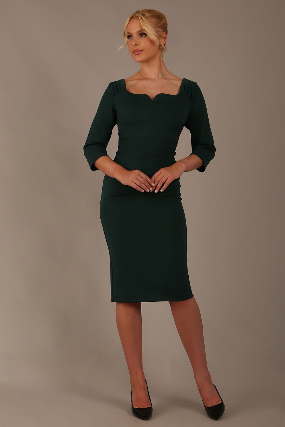 Hathaway Sleeved Pencil Dress – Diva Catwalk, image 14