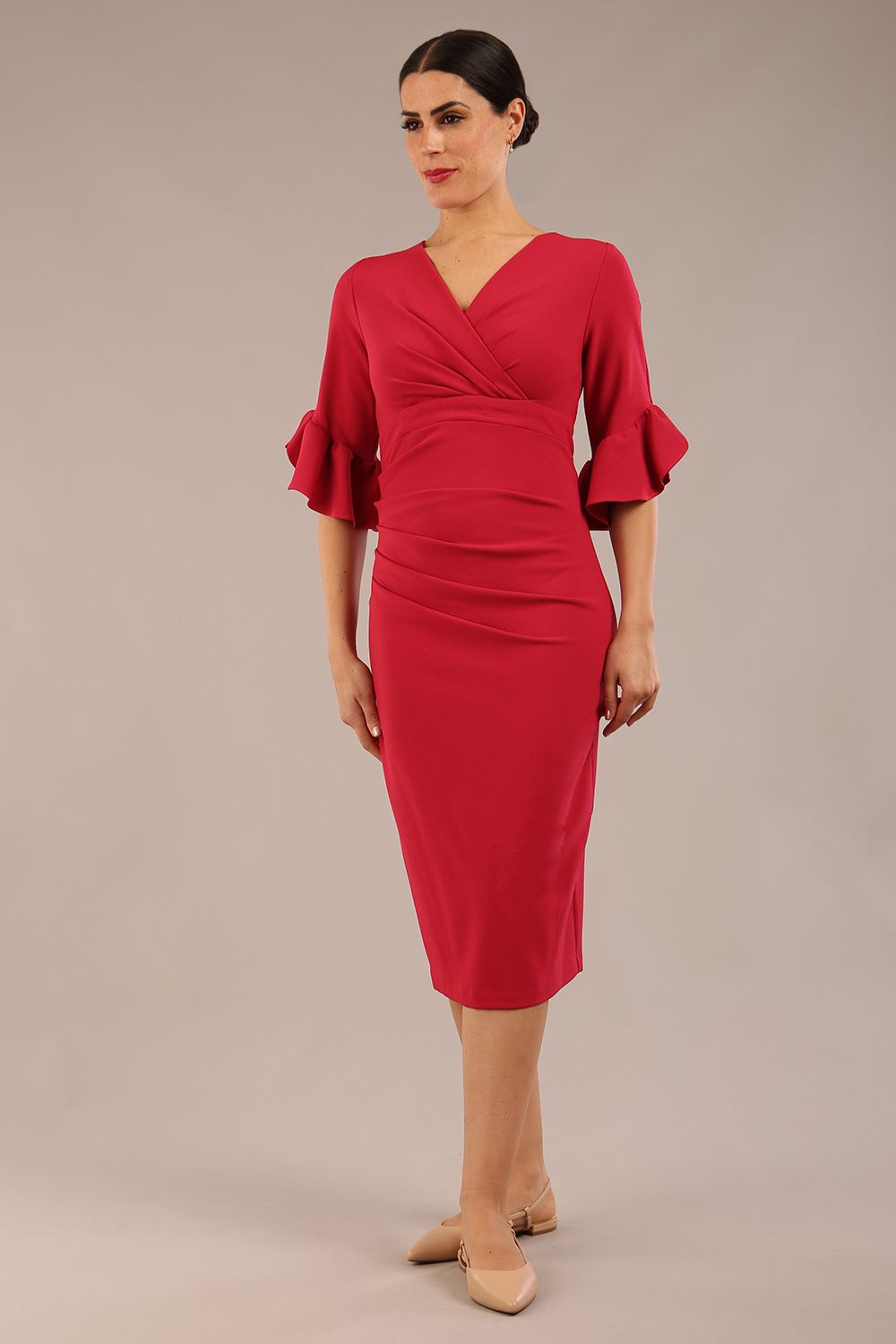 Hollie Pencil Dress in Dazzle Pink – Diva Catwalk, image 12