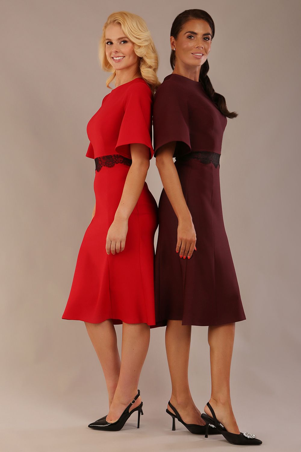 Lovell Lace & Fluted Sleeve Dress – Diva Catwalk, image 15