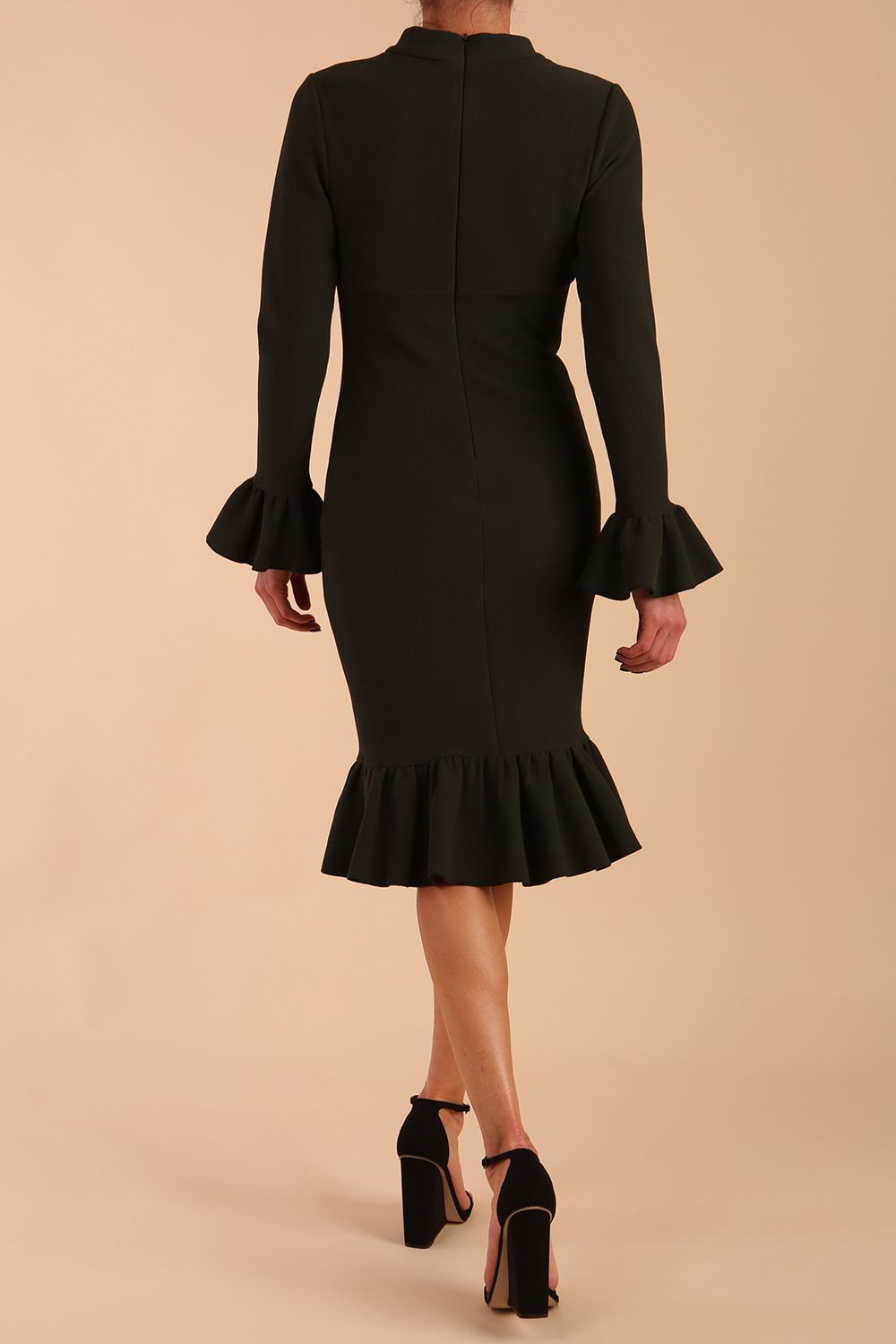 Macarena Peplum Hem Bodycon Pencil Dress – Diva Catwalk, image 6