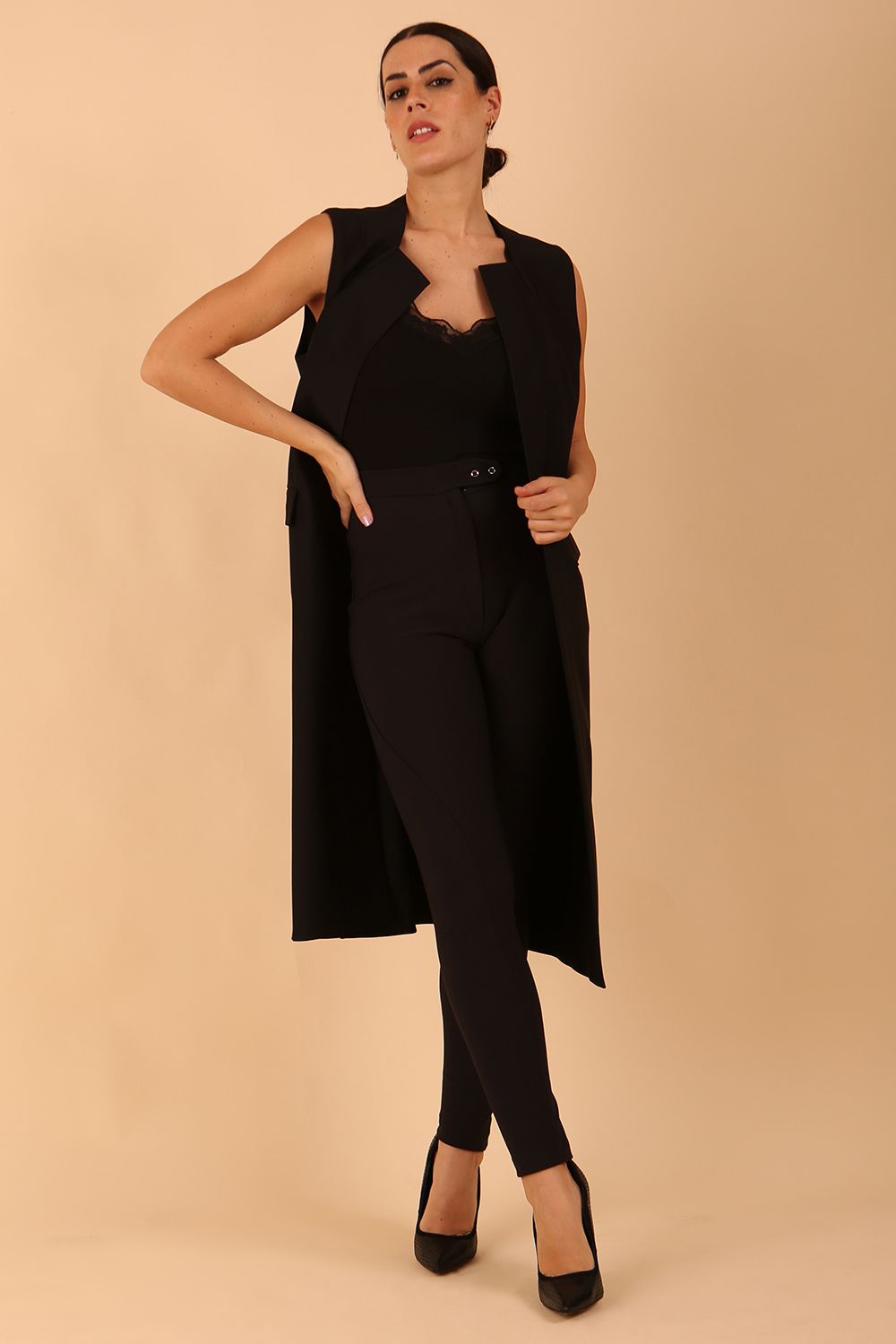 Seed Harvard Sleeveless Coat in Black – Diva Catwalk, image 17