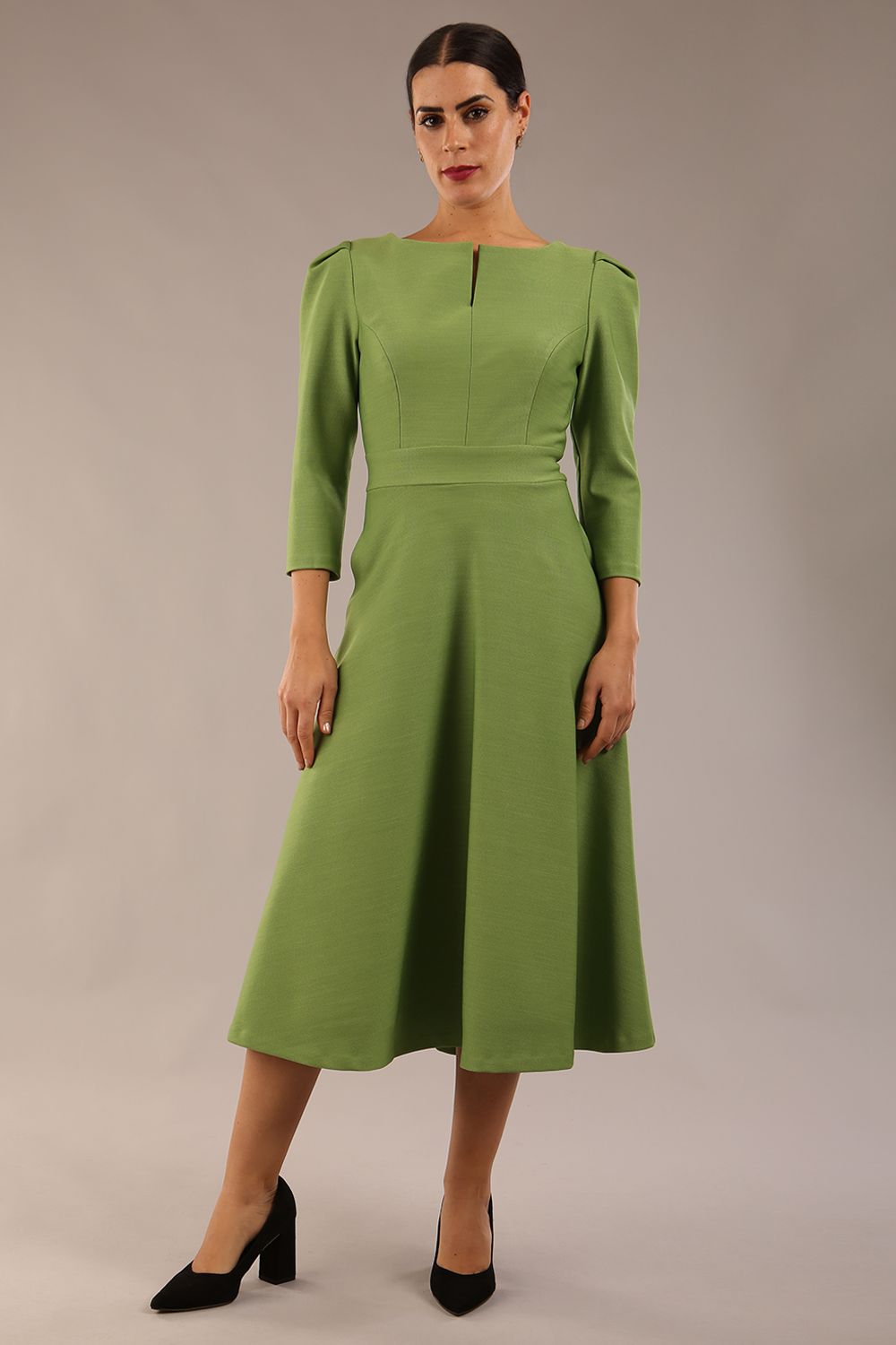 Seed Mila Structured Shoulder A-Line Dress – Diva Catwalk, image 10