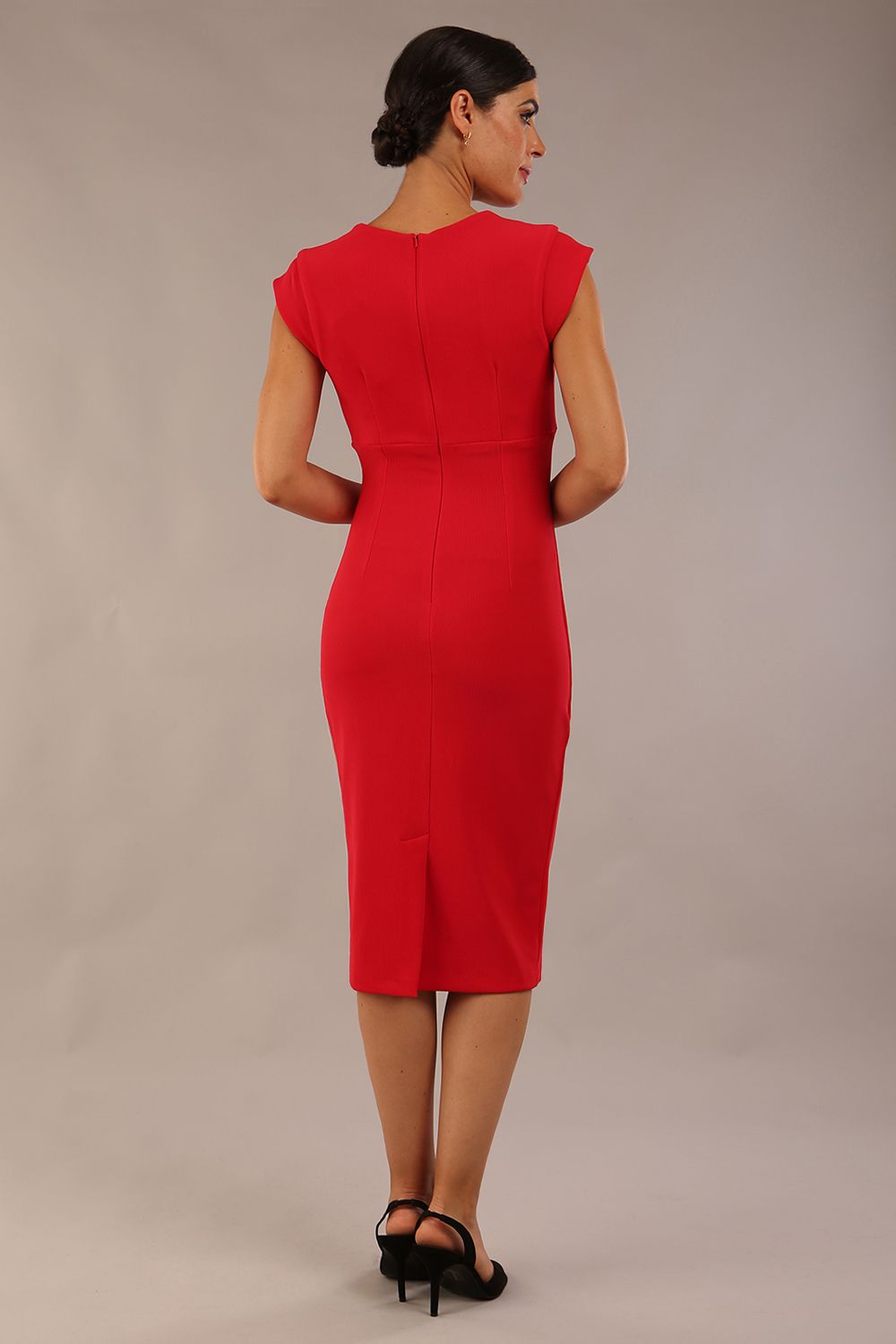 Thea Cap Sleeved Pencil Dress – Diva Catwalk, image 10