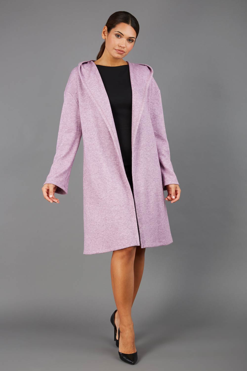 Borneo Hooded Tricot Coat – Diva Catwalk, image 8