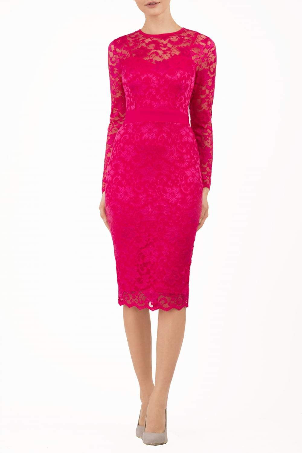 Cherry Lace Dress in Yarrow Pink – Diva Catwalk, image 10