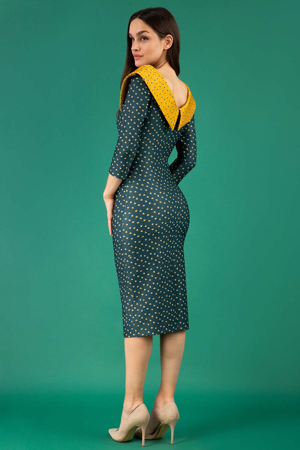 Eliza Triangles Print Dress – Diva Catwalk, image 2
