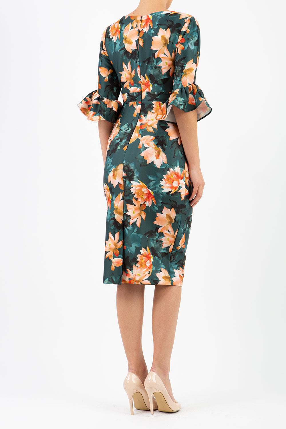 Ellen Contour Stretch Print Dress – Diva Catwalk, image 3
