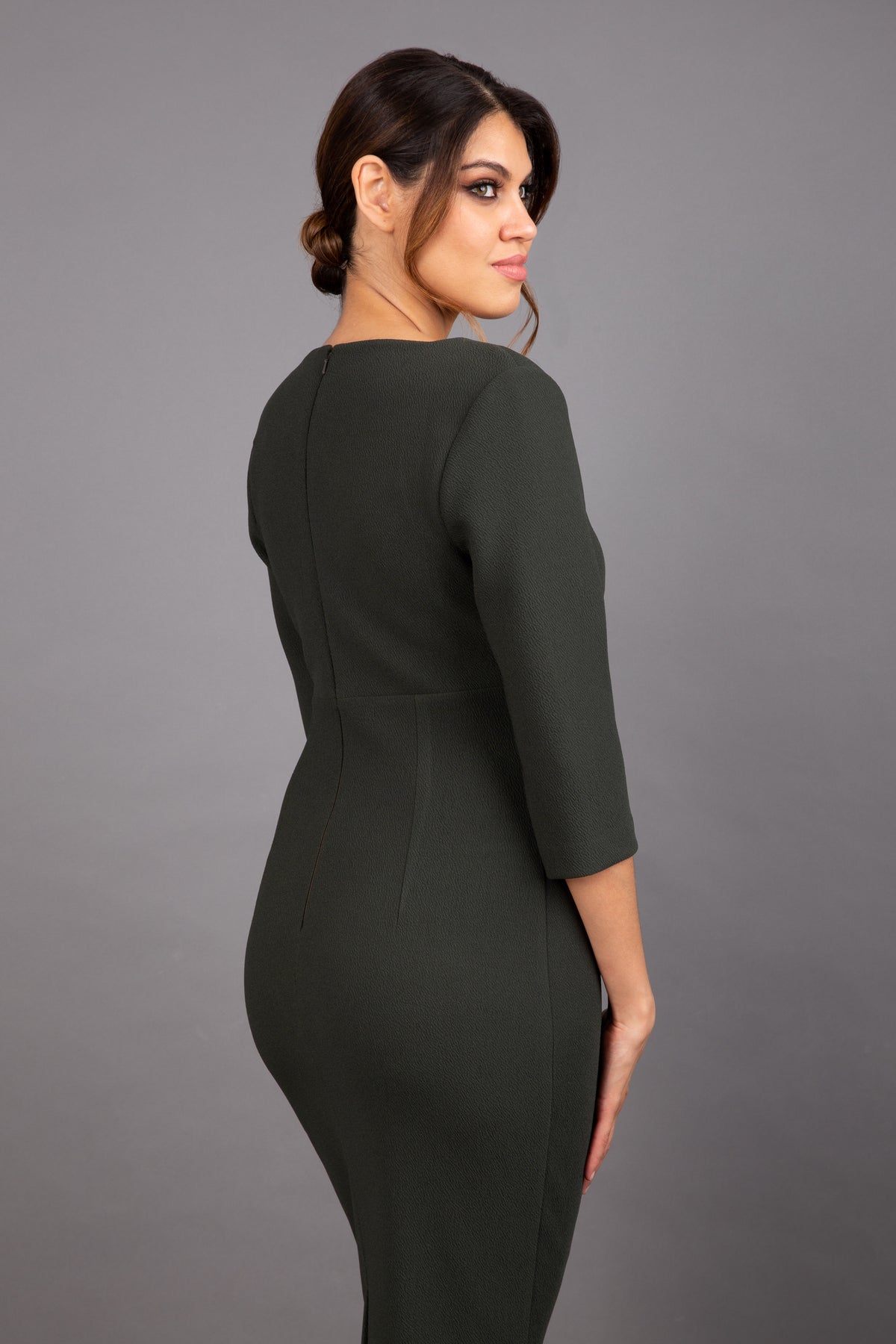 Lovelly Sweetheart Neckline Sleeved Pencil Dress – Diva Catwalk, image 7