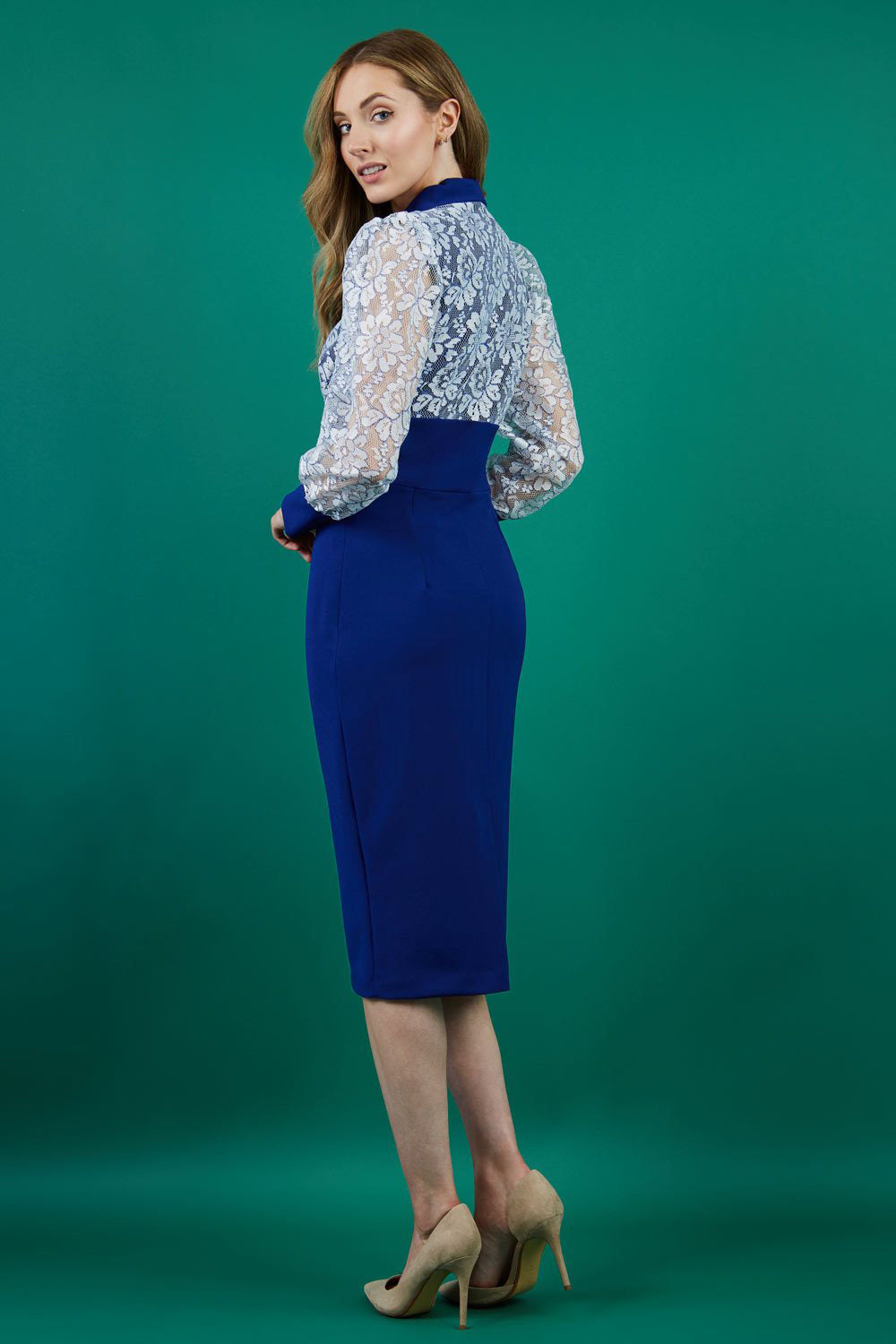 Mayflower Lace Pencil Dress – Diva Catwalk, image 5