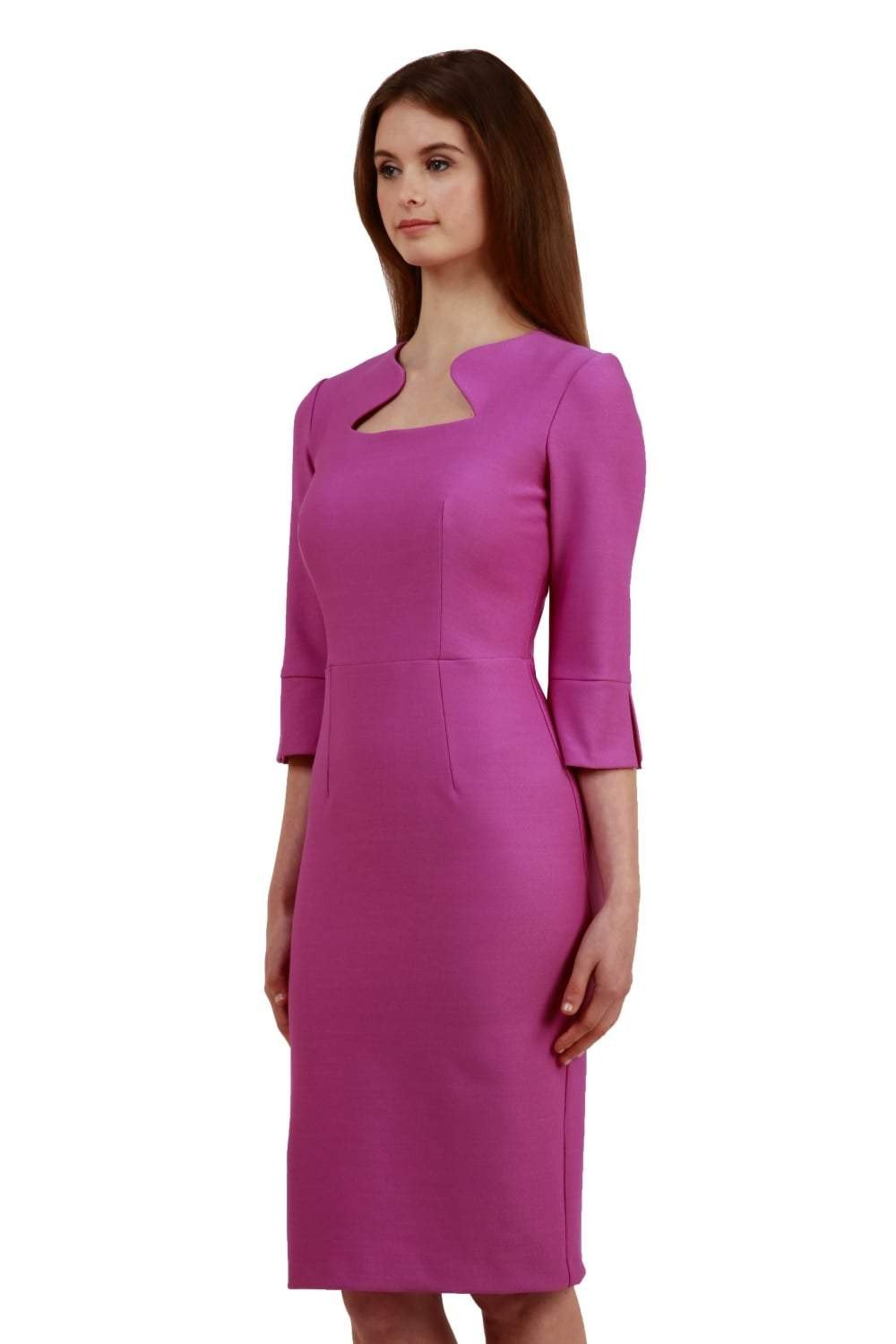Seed Kennedy Sleeved Shaped Neckline Pencil Dress – Diva Catwalk, image 16