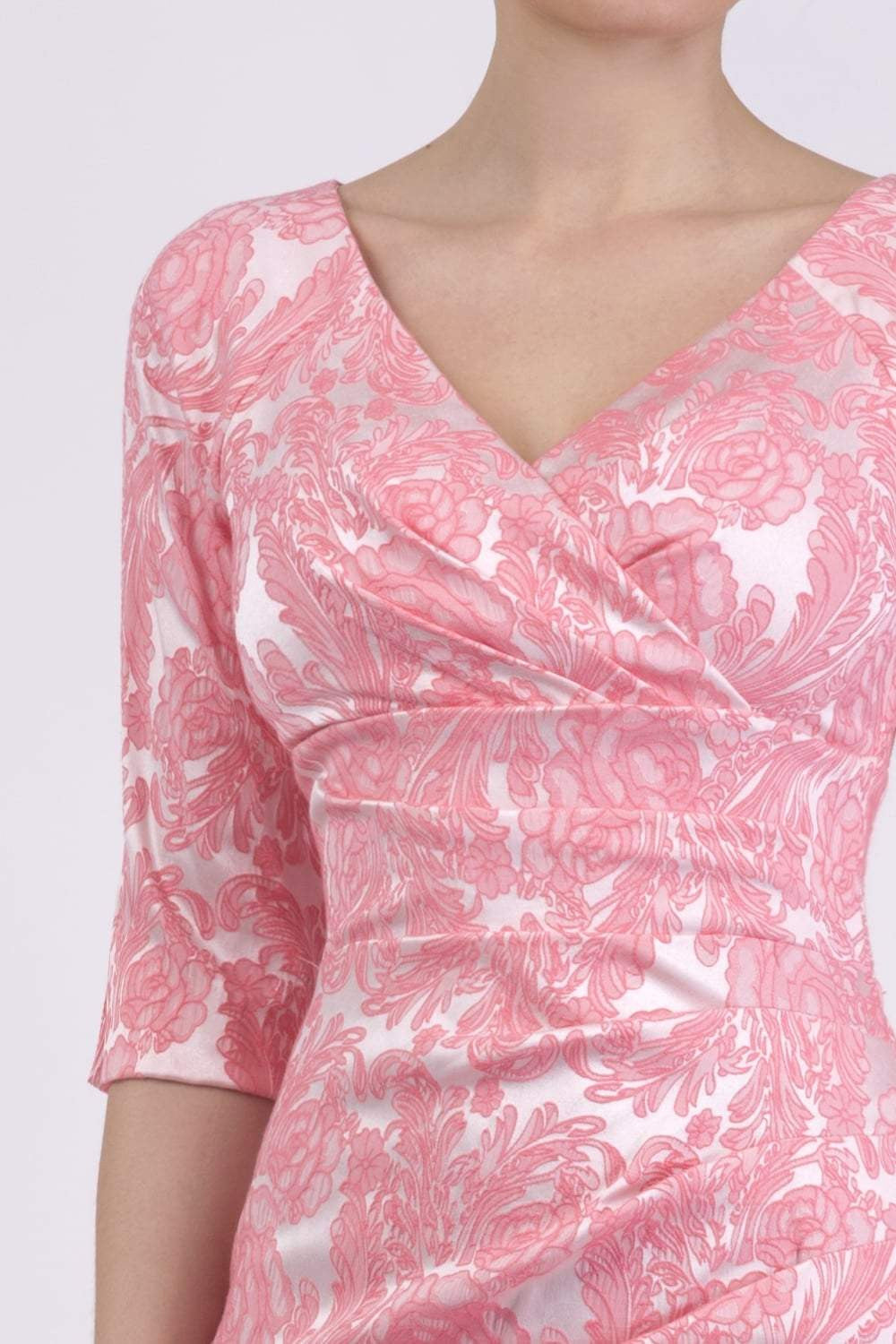 Venice Jacquard Dress in French Rose – Diva Catwalk, image 5