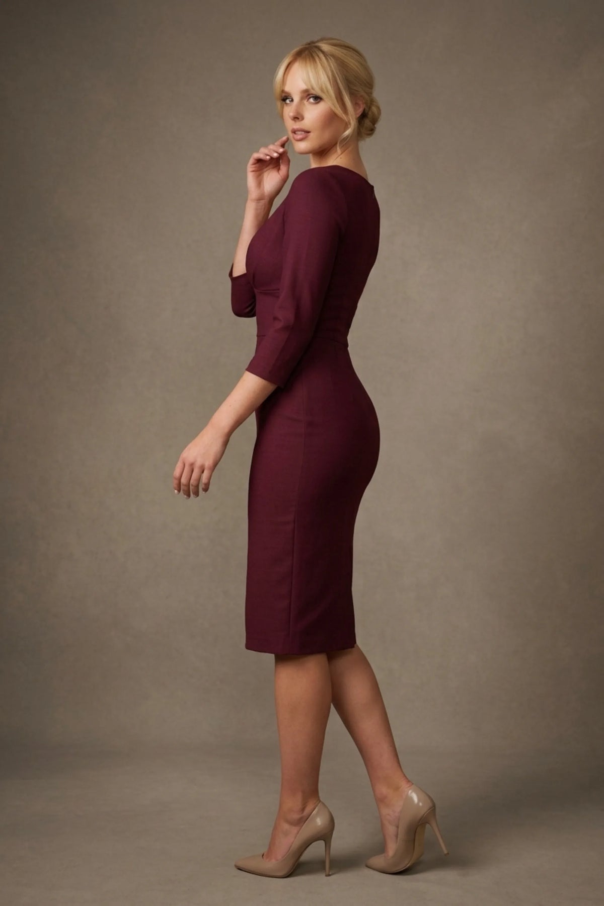 Seed Greenwich Sleeved Pencil Dress – Diva Catwalk, image 23