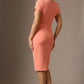 Donna Short Sleeved Pencil Dress – detail