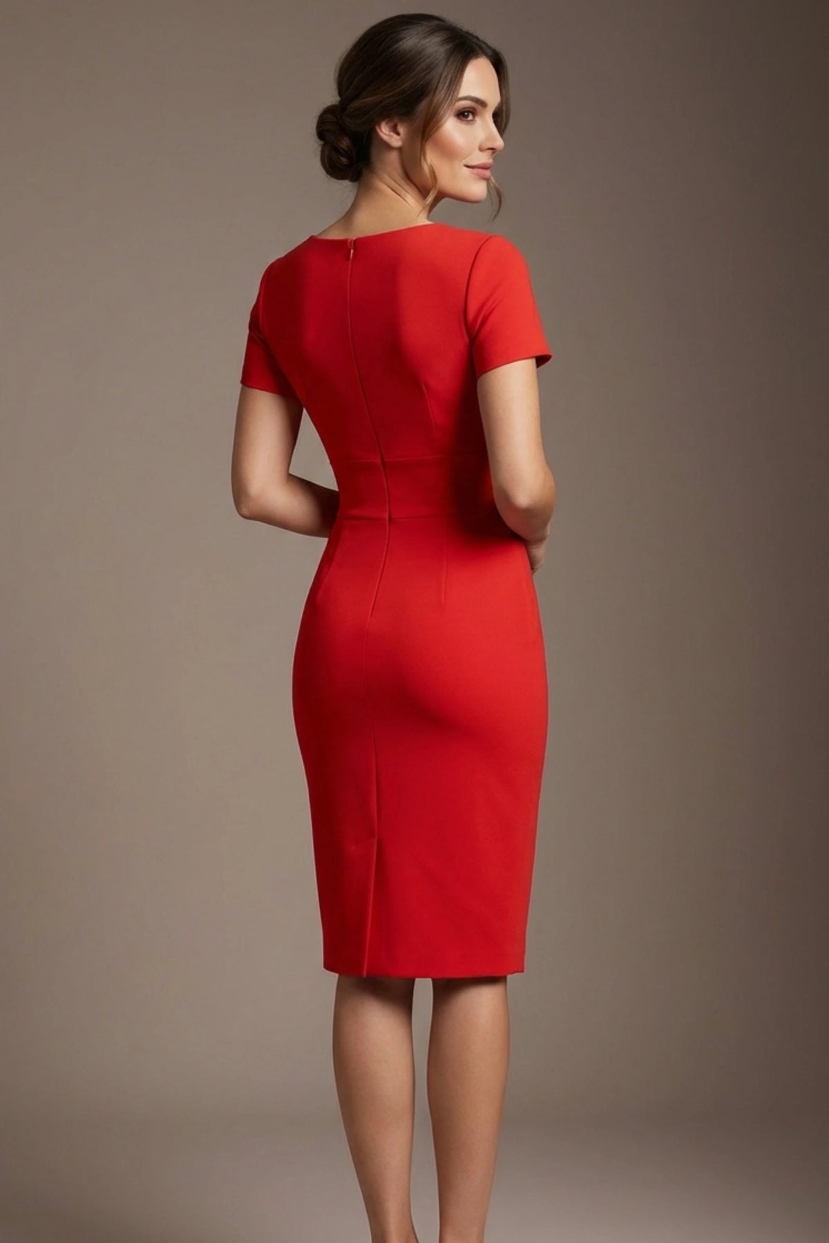 Donna Short Sleeved Pencil Dress – detail