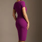 Donna Short Sleeved Pencil Dress – side view