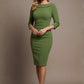 York 3/4 Sleeve Pencil Dress 