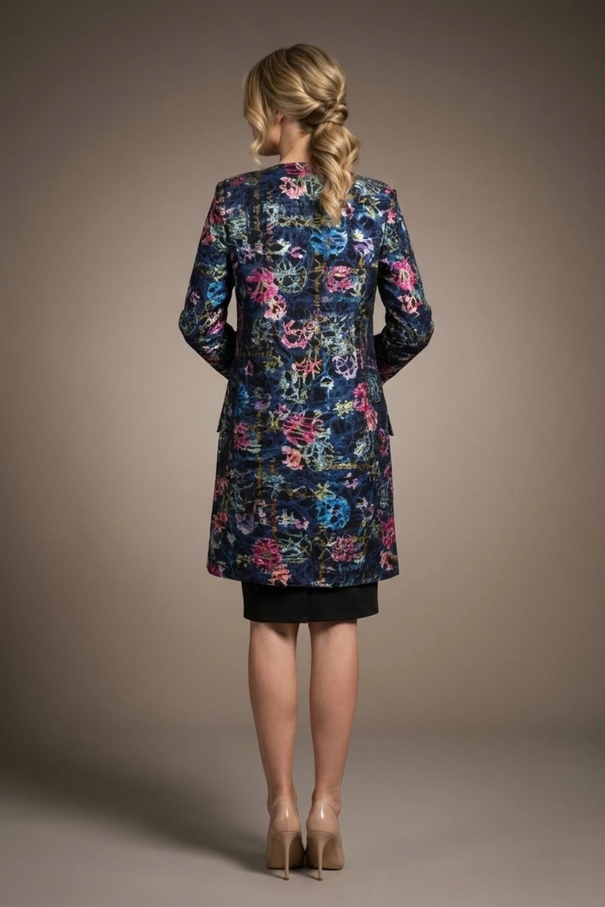 Lambria Floral Print Long sleeve Coat