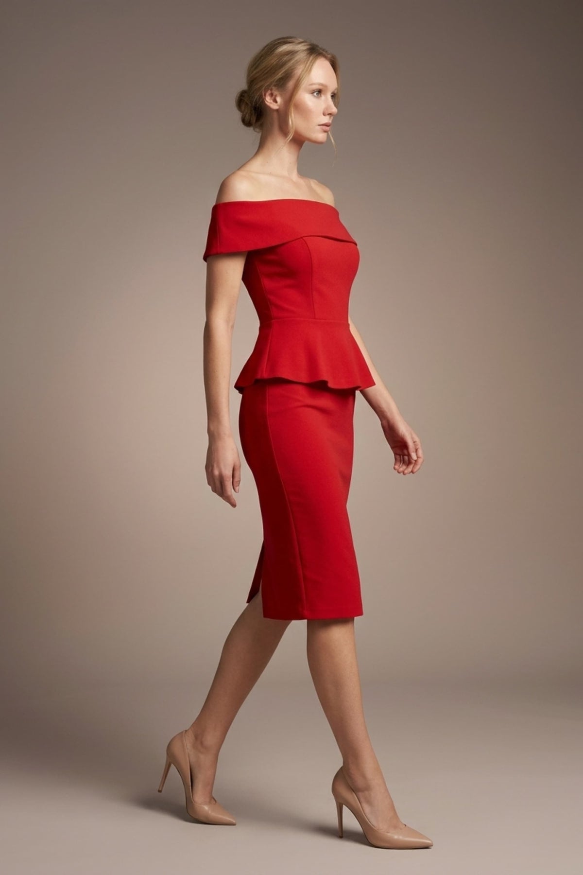 Moonlight Off Shoulder Peplum Dress – Diva Catwalk, image 4