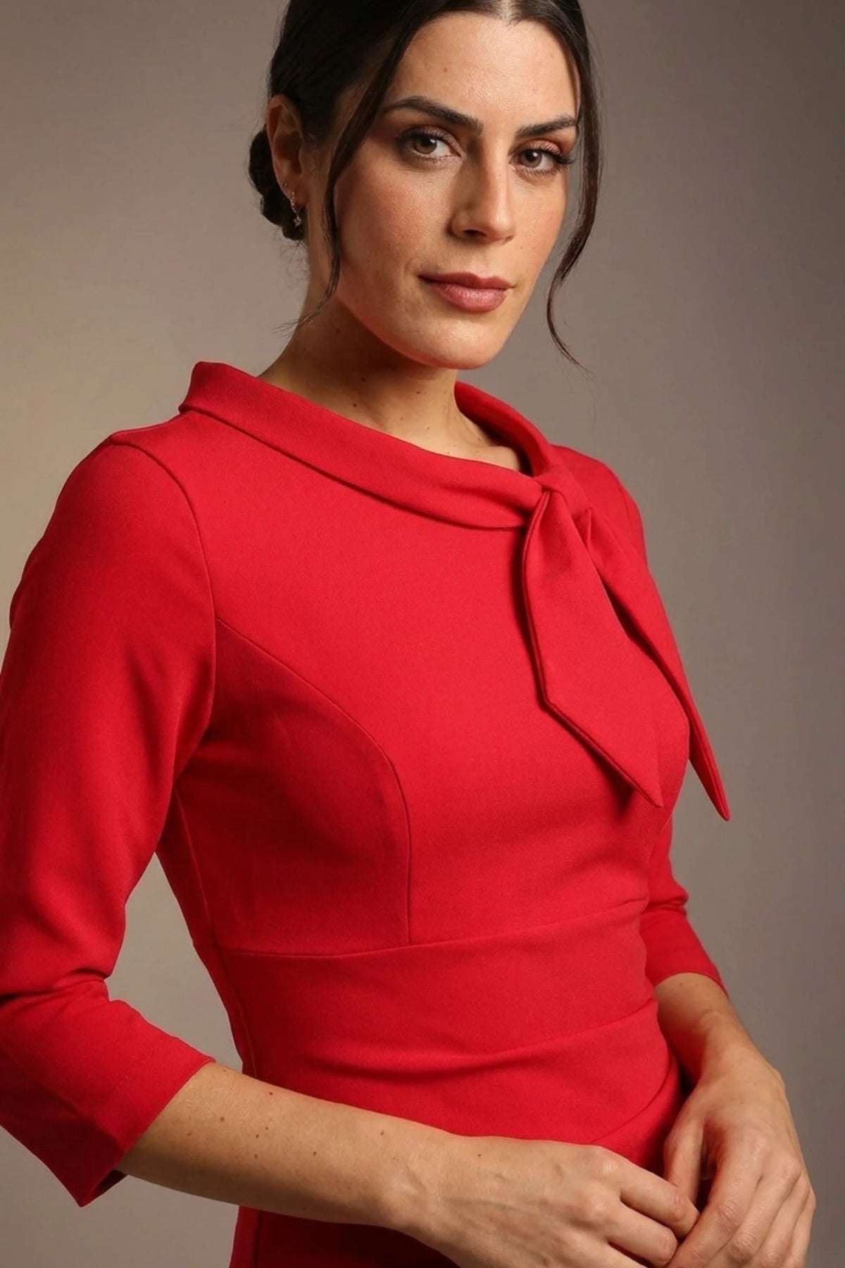 Juliette 3/4 Sleeve Knee Length Pencil Dress – Diva Catwalk, image 28