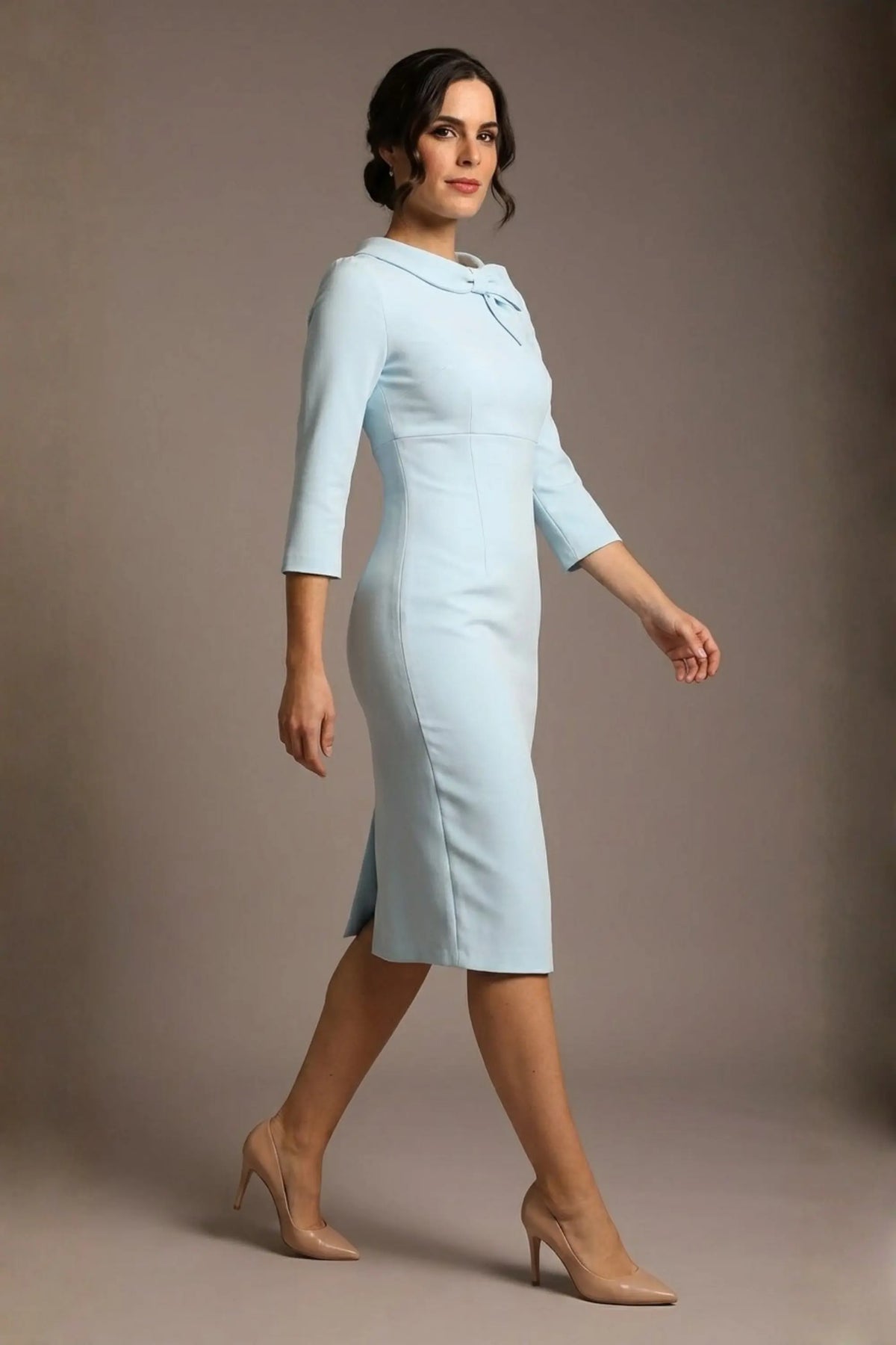 Juliette 3/4 Sleeve Knee Length Pencil Dress – Diva Catwalk, image 17