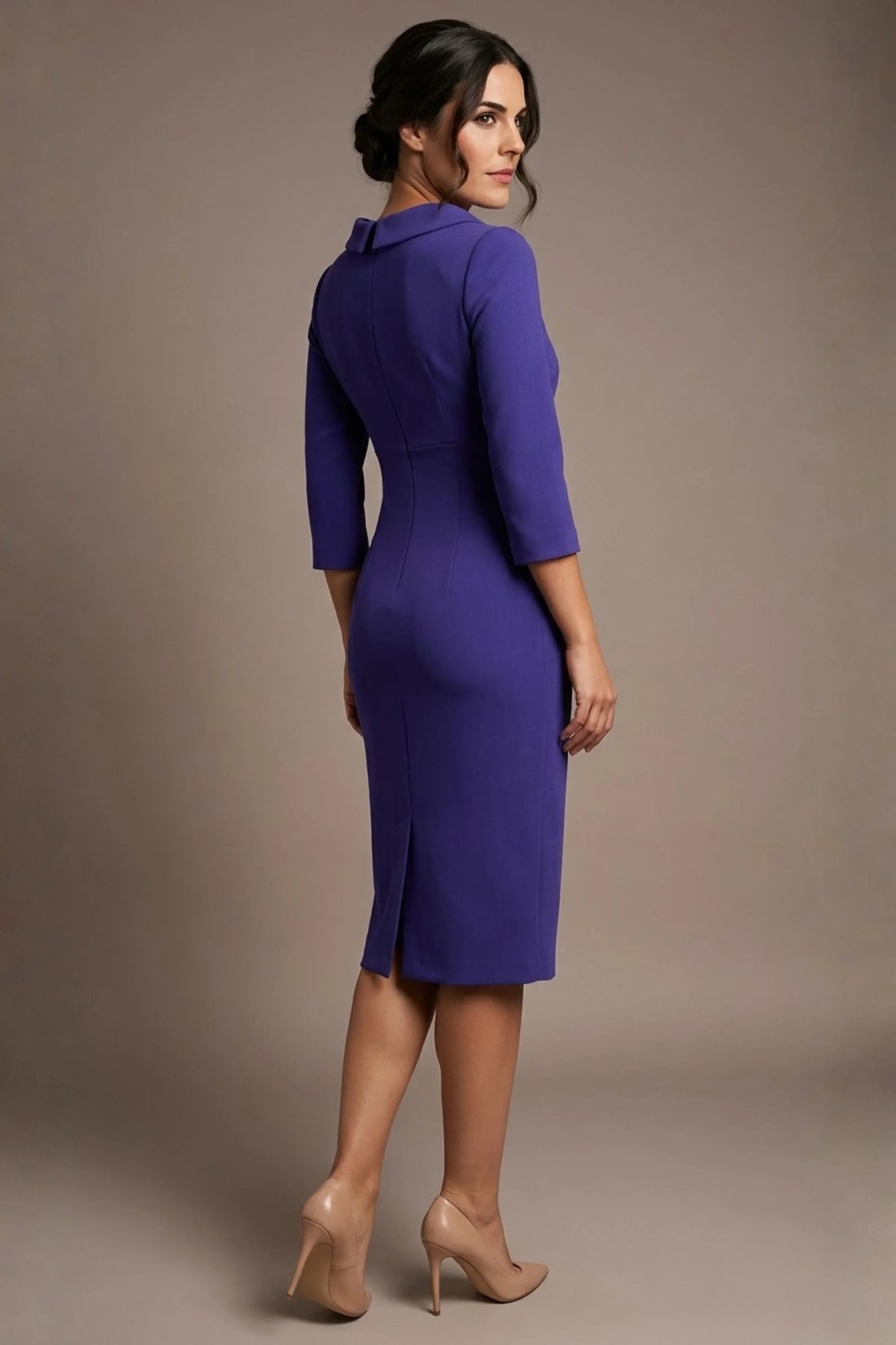 Juliette 3/4 Sleeve Knee Length Pencil Dress – Diva Catwalk, image 31