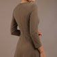 Seed Gresham 3/4 Sleeve Knee Length A-Line Dress 
