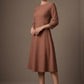 Seed Gresham 3/4 Sleeve Knee Length A-Line Dress 