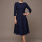 Seed Gresham 3/4 Sleeve Knee Length A-Line Dress 