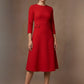 Seed Gresham 3/4 Sleeve Knee Length A-Line Dress 