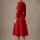 Seed Gresham 3/4 Sleeve Knee Length A-Line Dress 