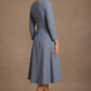 Seed Gresham 3/4 Sleeve Knee Length A-Line Dress 