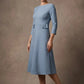 Seed Gresham 3/4 Sleeve Knee Length A-Line Dress 