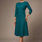 Seed Gresham 3/4 Sleeve Knee Length A-Line Dress 