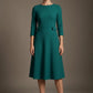 Seed Gresham 3/4 Sleeve Knee Length A-Line Dress 