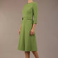 Seed Gresham 3/4 Sleeve Knee Length A-Line Dress 