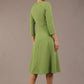 Seed Gresham 3/4 Sleeve Knee Length A-Line Dress 