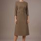 Seed Gresham 3/4 Sleeve Knee Length A-Line Dress 
