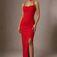 Sabrina Maxi Dress in Passion Red – front view