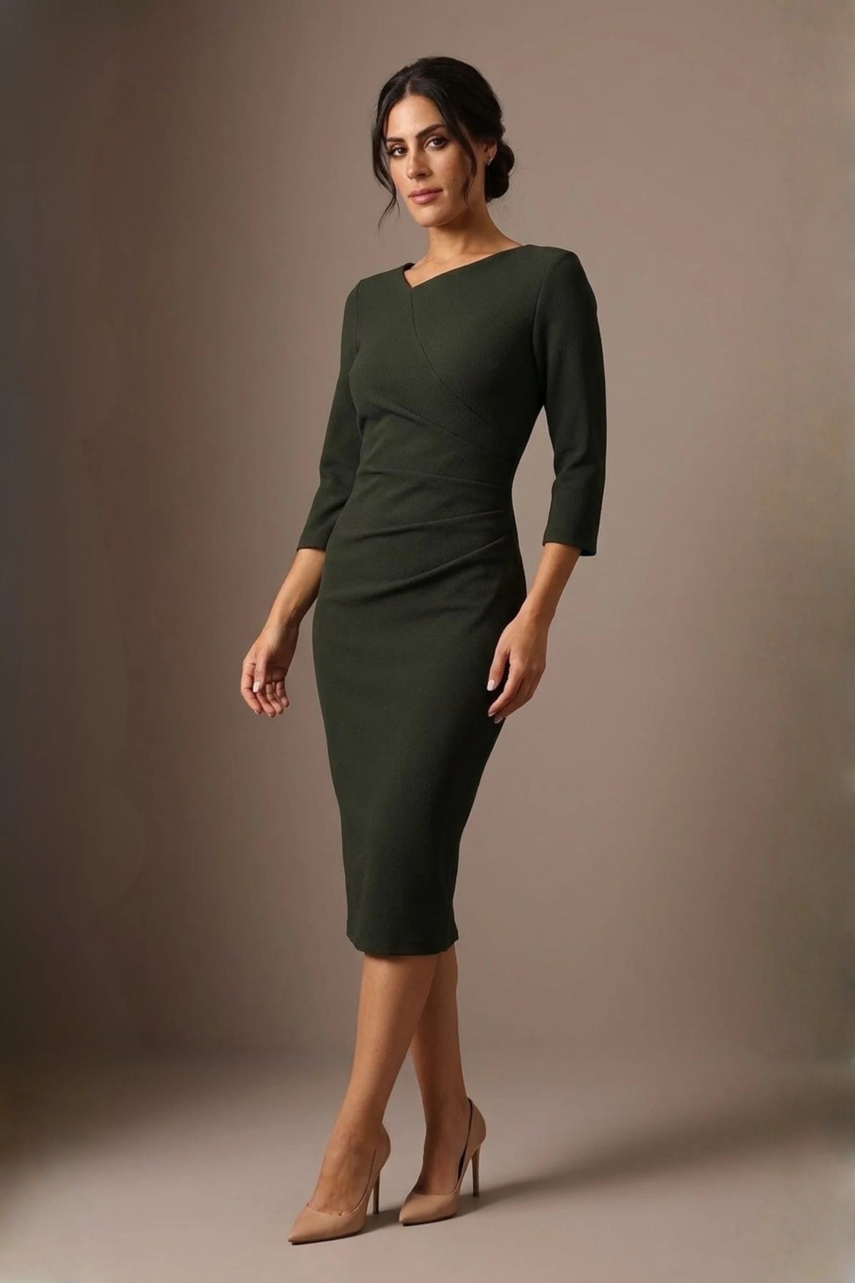Peppard 3/4 Sleeve Pencil Dress 