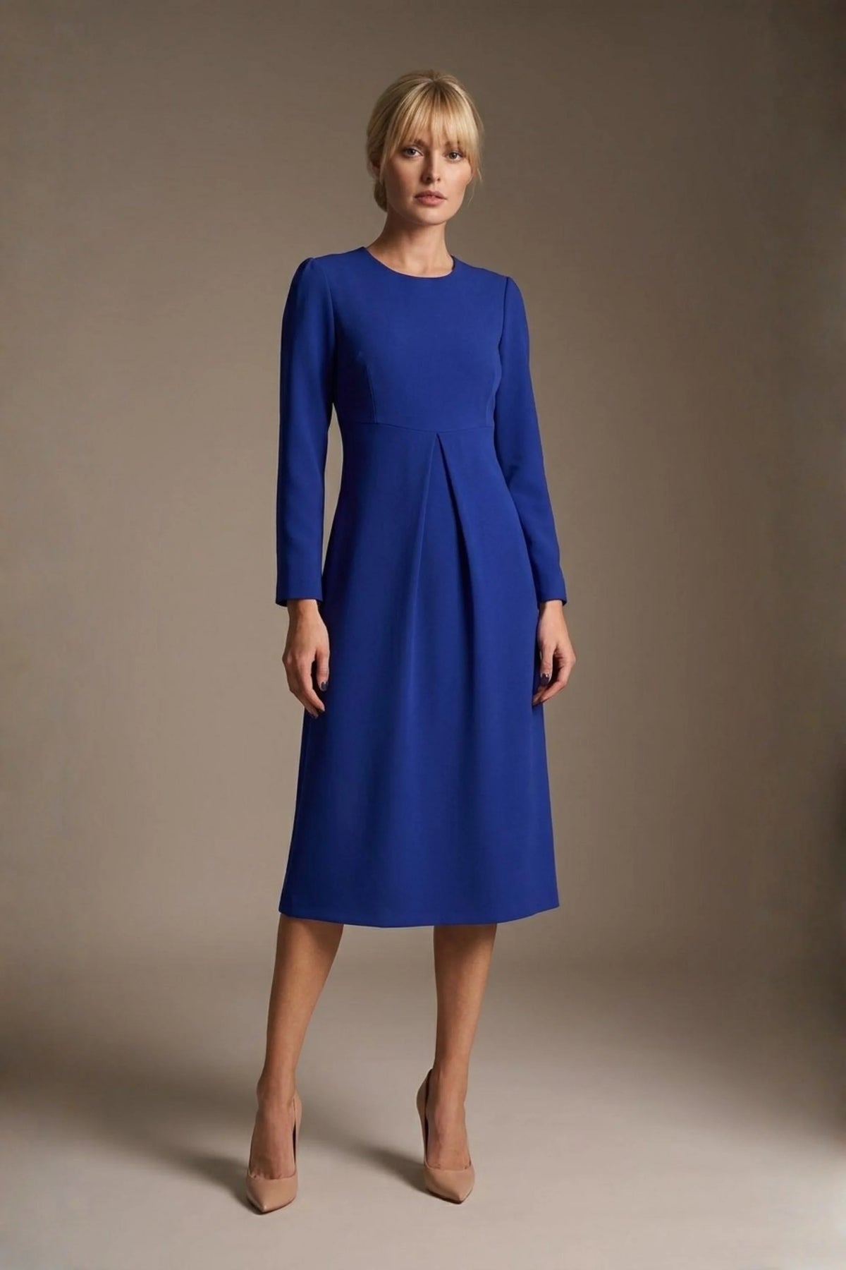 Epsom Long Sleeve A-Line Dress – Diva Catwalk, image 11