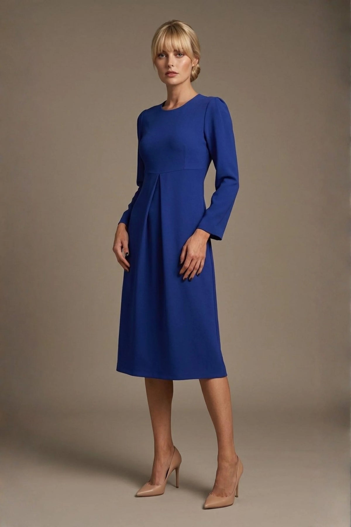 Epsom Long Sleeve A-Line Dress – Diva Catwalk, image 10