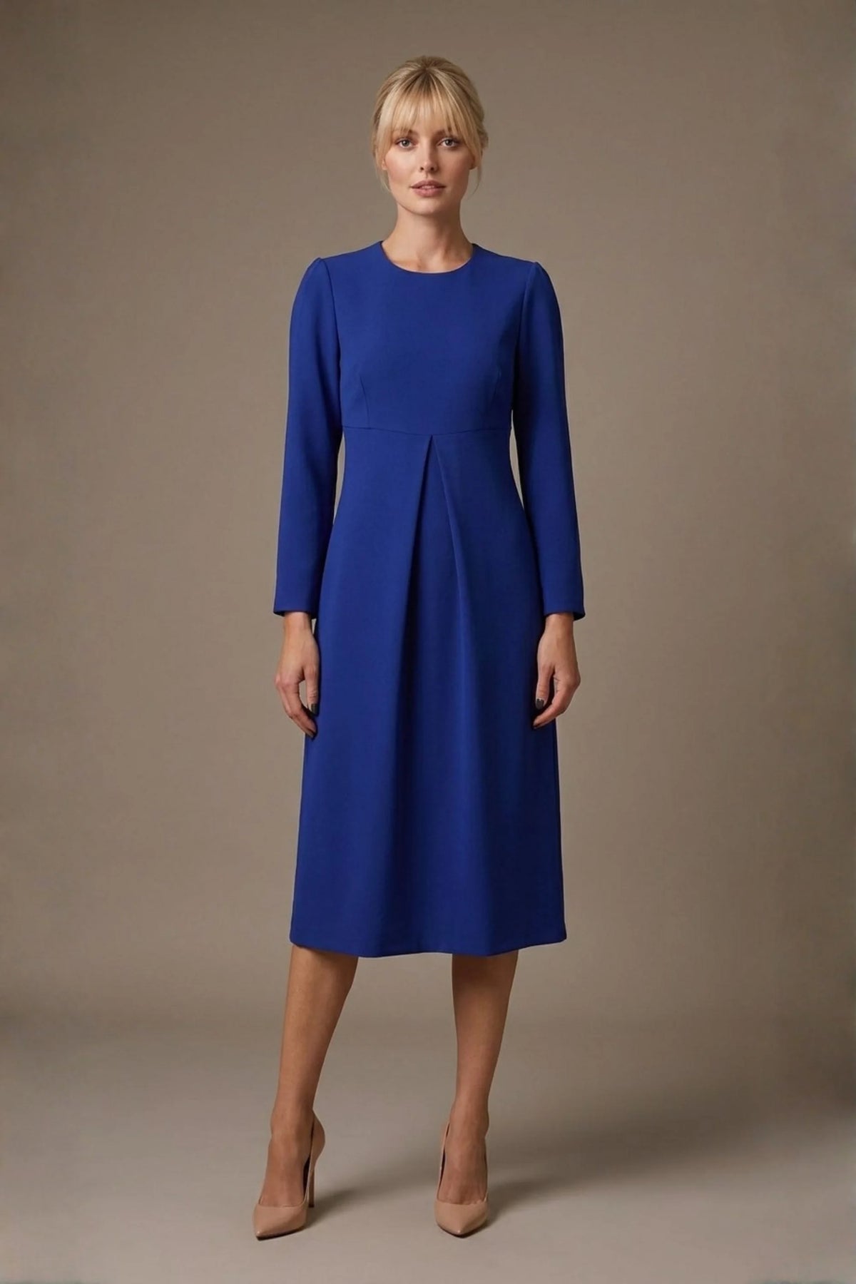Epsom Long Sleeve A-Line Dress – Diva Catwalk, image 9