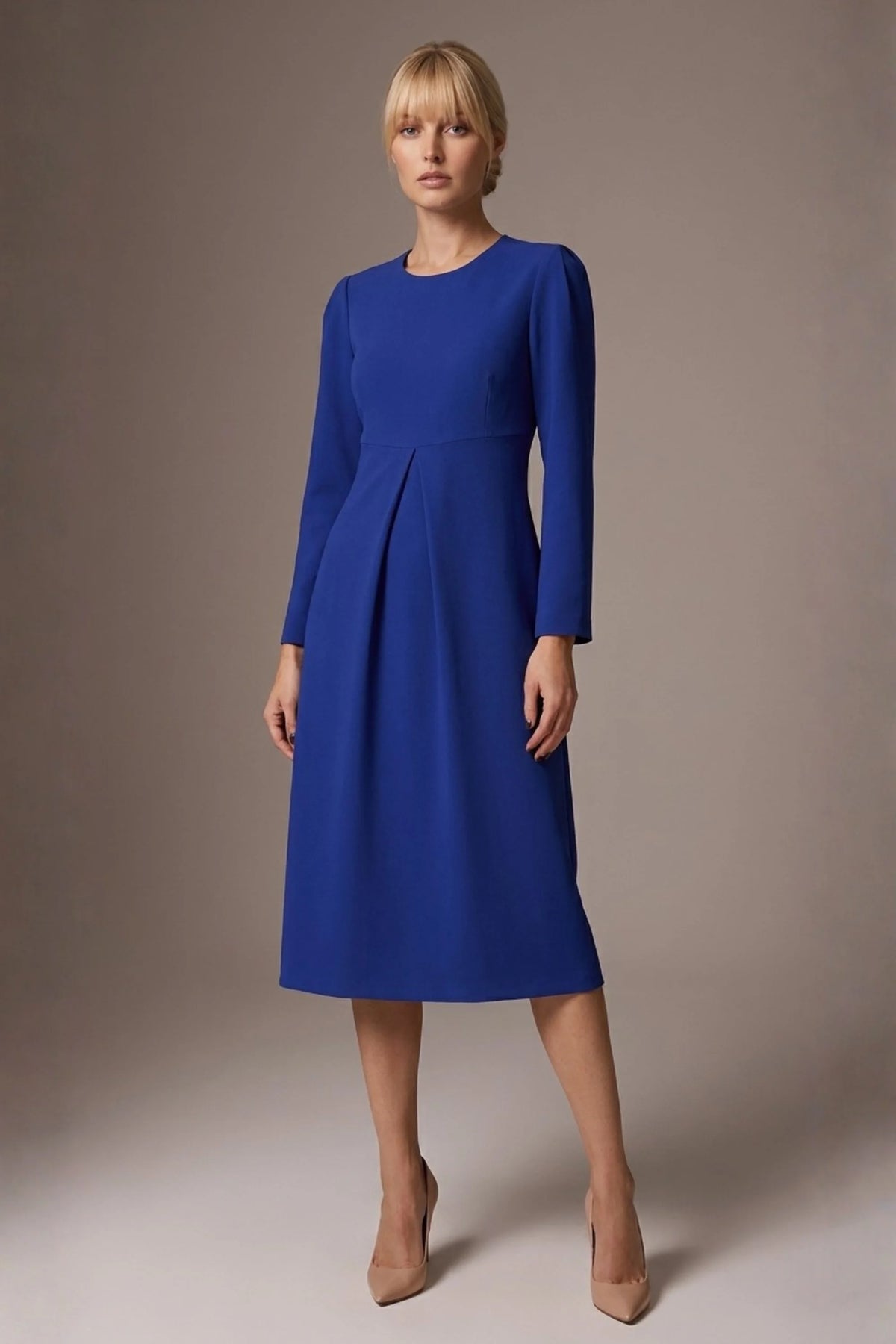 Epsom Long Sleeve A-Line Dress – Diva Catwalk, image 8