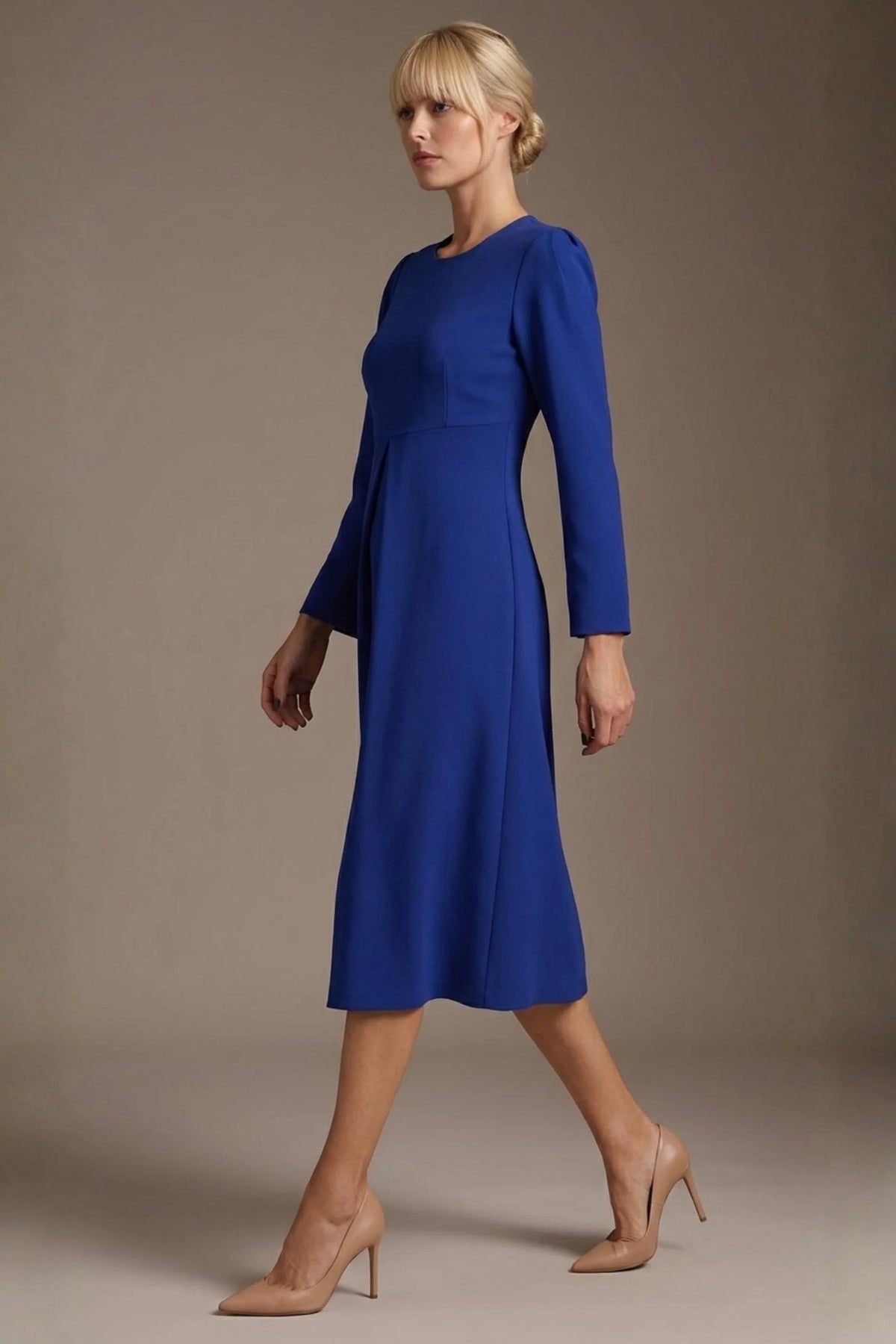 Epsom Long Sleeve A-Line Dress – Diva Catwalk, image 7