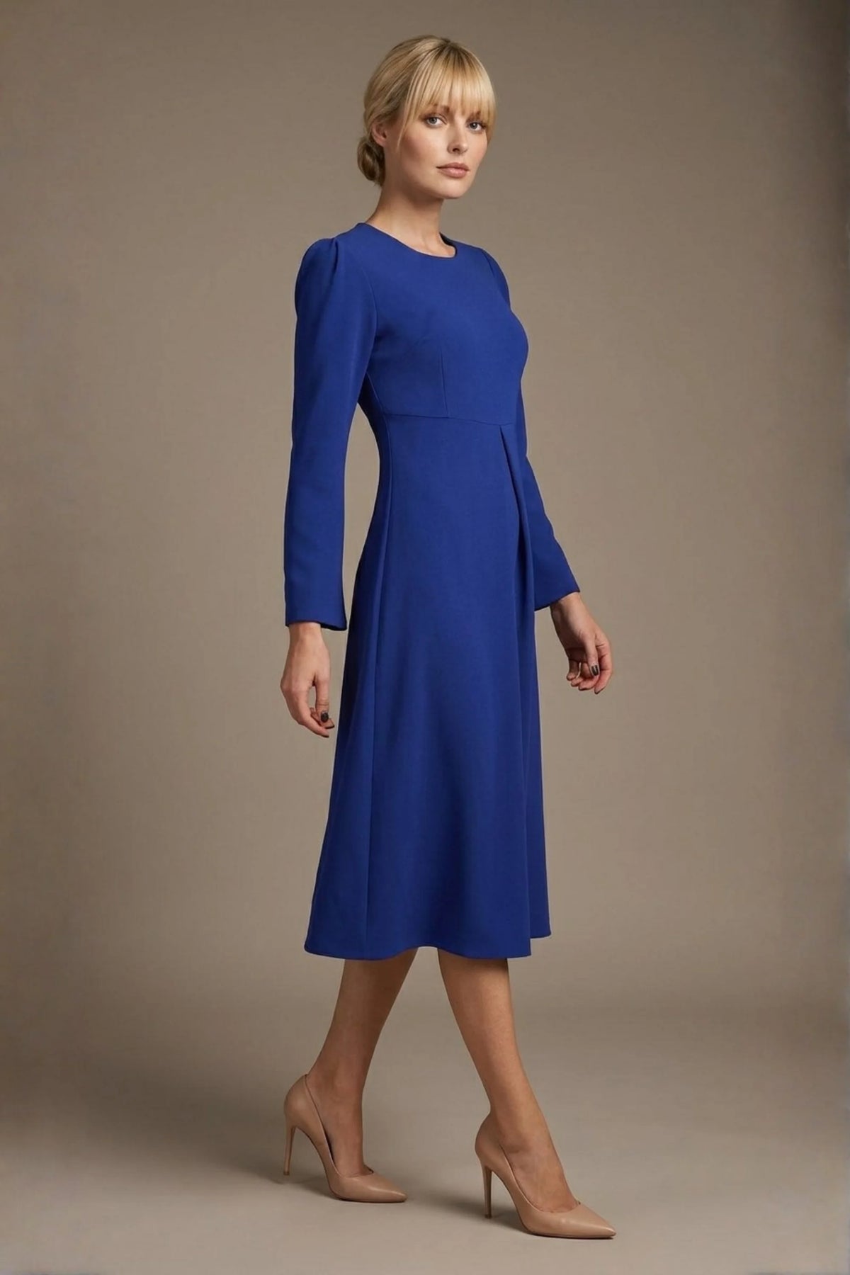 Epsom Long Sleeve A-Line Dress – Diva Catwalk, image 6