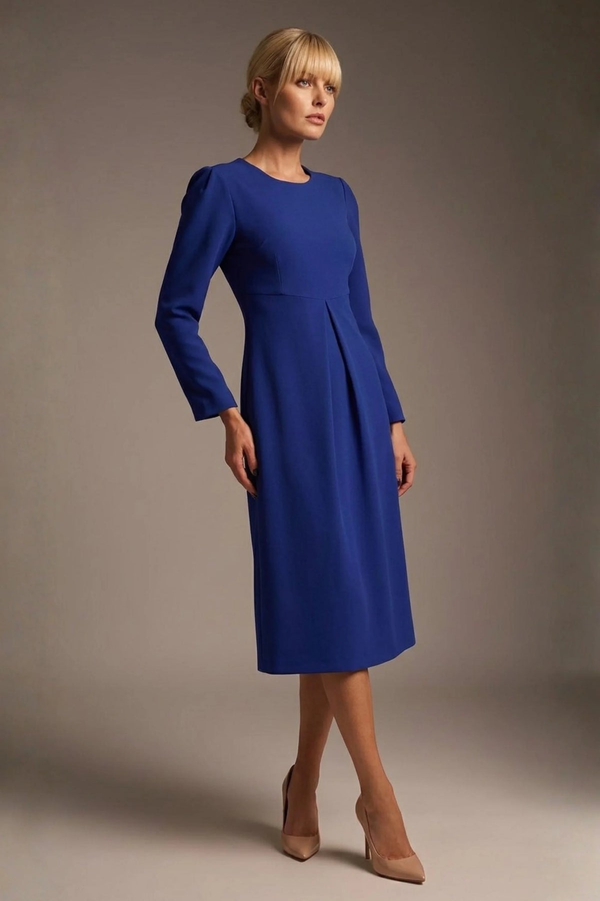 Epsom Long Sleeve A-Line Dress – Diva Catwalk, image 5