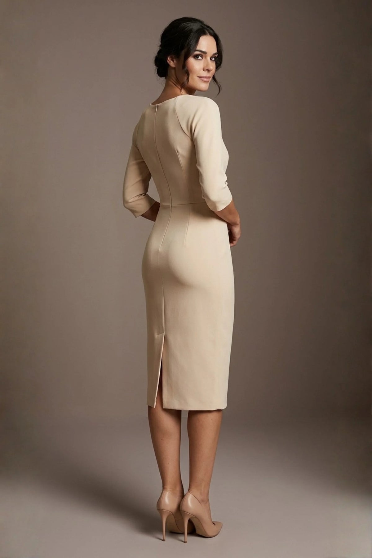 Bronwen 3/4 sleeved Tie Pencil Dress – Diva Catwalk, image 14
